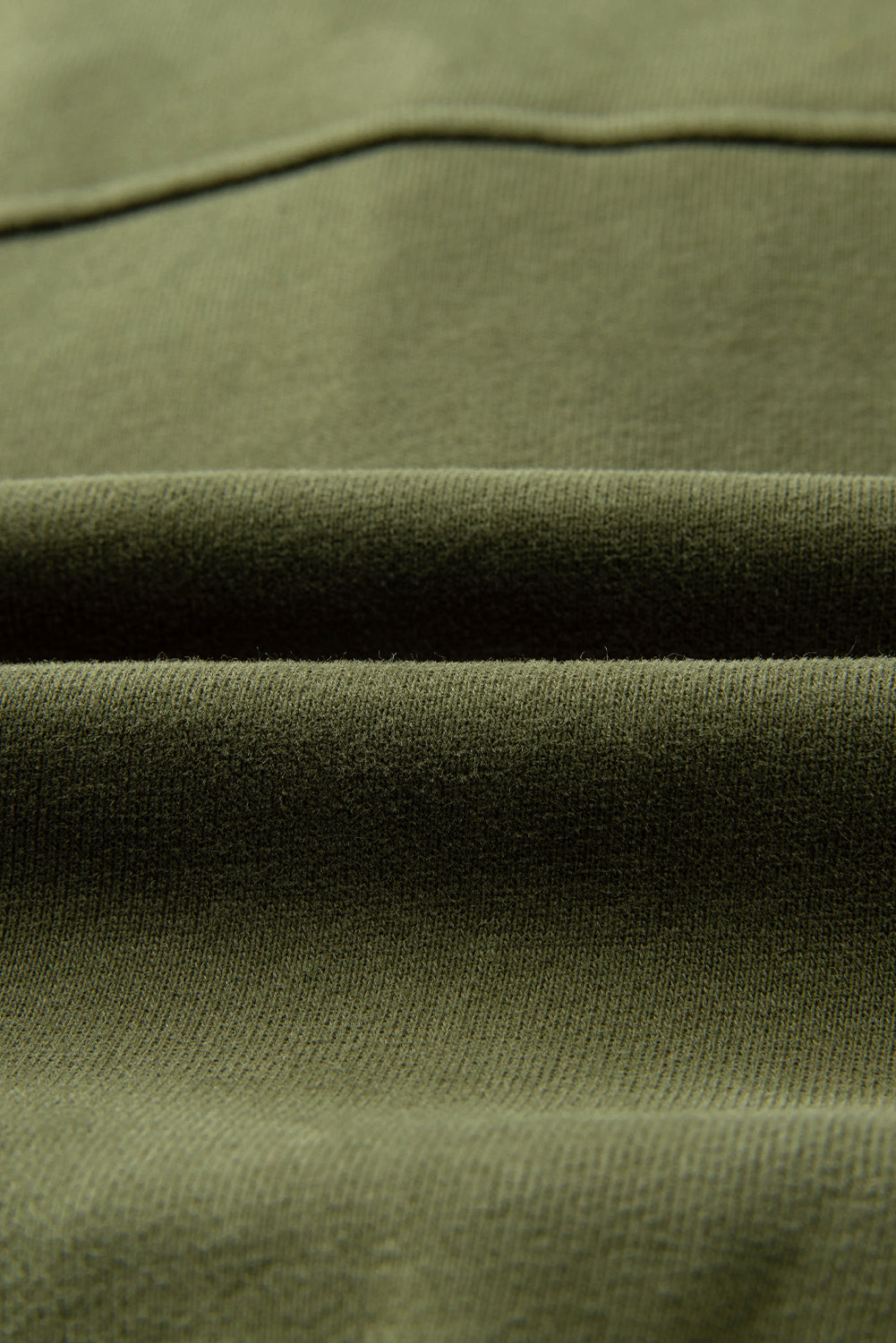 Sea Green Fleece Lined Zip Up Stand Collar Thumbhole Sleeve Sweatshirt