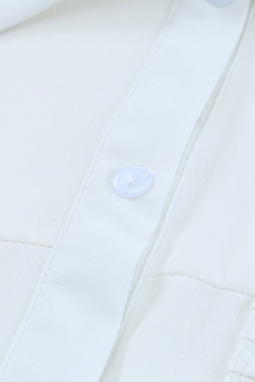 Purple Solid Pocket Long Sleeve Button-up Shirt