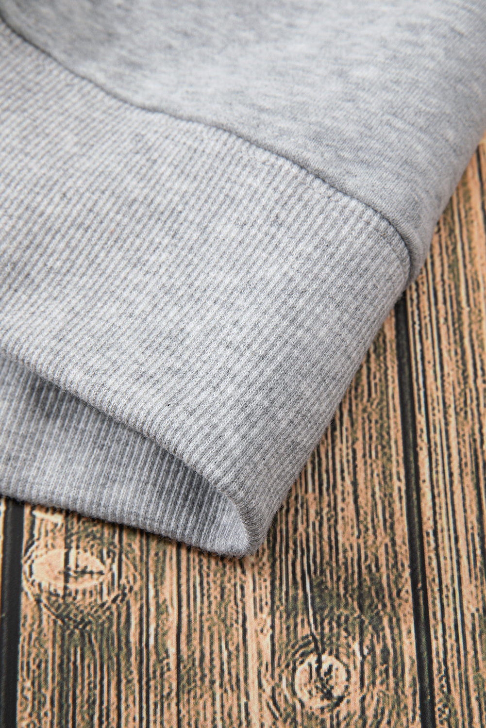Dark Green Solid Fleece Lined Drop Shoulder Terry Sweatshirt