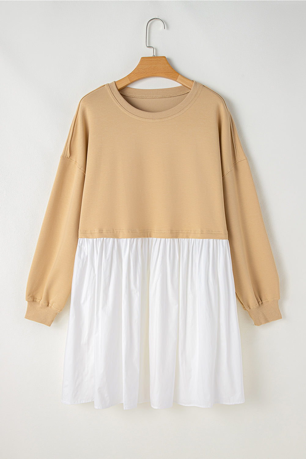 Apricot Color Block Patchwork Ruffled Plus Size Mini Dress – Addicted2Stuff Apricot Color Block Patchwork Ruffled Plus Size Mini Dress – Addicted2Stuff