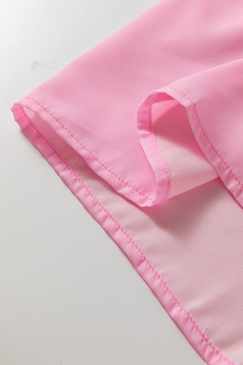 Sky Blue Floral Ric Rac Edge Puff Sleeve Button Up Summer Shirt