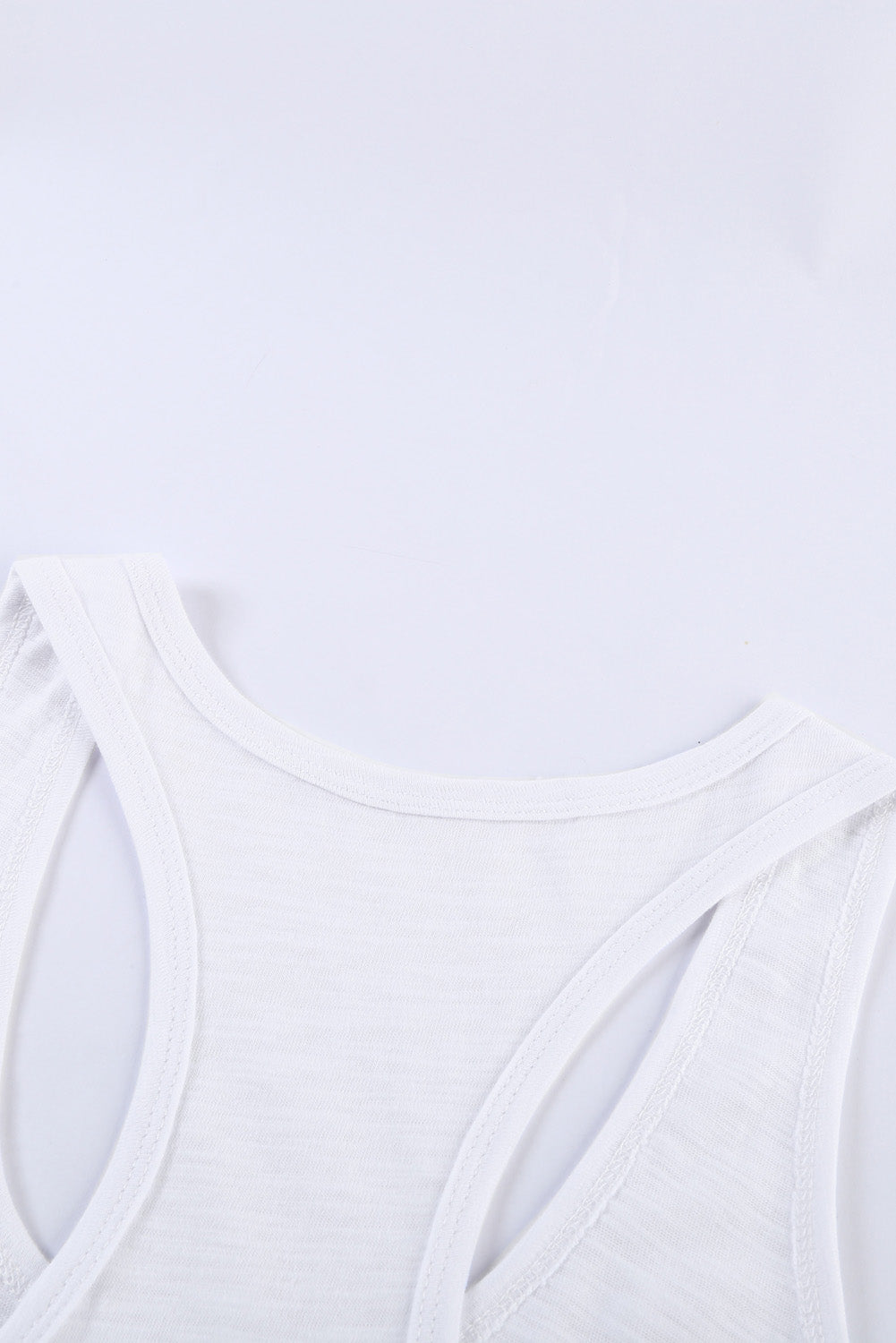 Gray Scoop Neck Basic Solid Tank Top