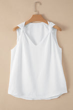 Load image into Gallery viewer, Apricot V Neck Knotted Shoulder Vest
