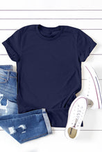 Load image into Gallery viewer, White Solid Color Crew Neck Tee
