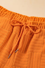 Load image into Gallery viewer, Orange Textured Tank Top and Wide Leg Pants Set
