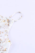 Load image into Gallery viewer, Beige Floral Print Drape Front Tank Top
