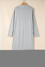 Load image into Gallery viewer, Light Grey Split Long Cardigan and Skinny Pants Lounge Set
