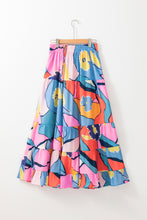 Load image into Gallery viewer, Pink Printed Pocketed High Waist Maxi Skirt
