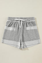 Load image into Gallery viewer, Philippine Gray Pocketed Drawstring High Waist Summer Shorts
