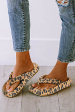 Load image into Gallery viewer, Leopard Print Thick Sole Flip Flops
