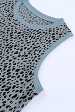 Load image into Gallery viewer, Leopard Print Round Neck Tank Top
