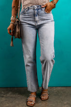 Load image into Gallery viewer, Beau Blue Acid Wash Straight Jeans
