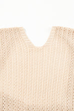 Load image into Gallery viewer, Khaki Hollow-out Bracelet Sleeve Knit Cardigan
