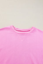 Load image into Gallery viewer, Pink Candy Colorblock French Terry Top
