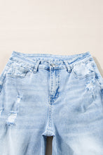 Load image into Gallery viewer, Beau Blue Light Wash Distressed Flare Jeans
