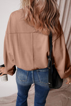 Load image into Gallery viewer, Gray Exposed Seam Batwing Sleeve Drop Shoulder Sweatshirt
