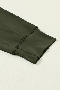 Dark Brown Drawstring Waist Pocketed Joggers