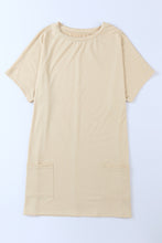 Load image into Gallery viewer, Gray Side Pockets Short Sleeve Tunic Top
