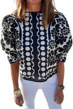 Load image into Gallery viewer, Black Palermo Puffed Sleeve Blouse
