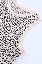 Load image into Gallery viewer, Leopard Print Round Neck Tank Top
