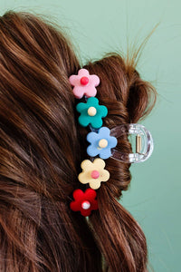 Multicolour Flowers Cute Hair Claw Clip