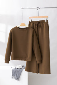 Apricot Ultra Loose Textured 2pcs Slouchy Outfit