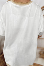 Load image into Gallery viewer, White Shooting Star Patched Oversized T Shirt
