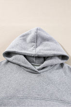 Load image into Gallery viewer, Gray Solid Exposed Seams Hoodie and Joggers Activewear Set
