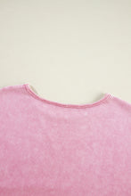 Load image into Gallery viewer, Orchid Petal Mineral Wash Drop Shoulder Pullover Sweatshirt
