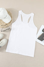 Load image into Gallery viewer, Gray Scoop Neck Basic Solid Tank Top
