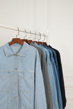 Load image into Gallery viewer, Wild Wind Washed Oversize Pocketed Denim Jacket
