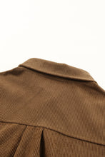 Load image into Gallery viewer, Khaki Aztec Pattern Corduroy Shacket
