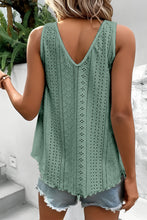 Load image into Gallery viewer, White Lace Crochet Splicing V Neck Loose Fit Tank Top
