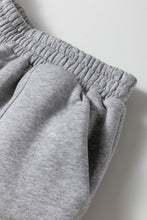 Load image into Gallery viewer, Gray Solid Exposed Seams Hoodie and Joggers Activewear Set
