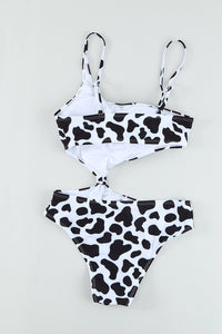 Cow Animal Print One-piece Swimsuit