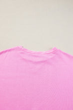 Load image into Gallery viewer, Pink Candy Colorblock French Terry Top
