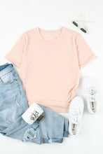 Load image into Gallery viewer, White Solid Color Crew Neck Tee
