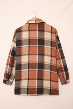 Load image into Gallery viewer, Red Plaid Print Buttoned Shirt Jacket
