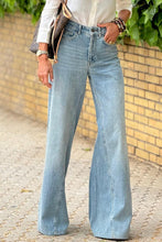 Load image into Gallery viewer, Dusk Blue Acid Wash Extra Wide Leg High Waist Long Jeans
