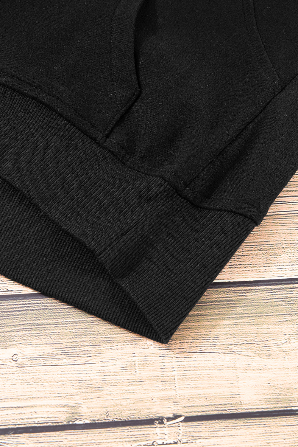 Sea Green Fleece Lined Zip Up Stand Collar Thumbhole Sleeve Sweatshirt