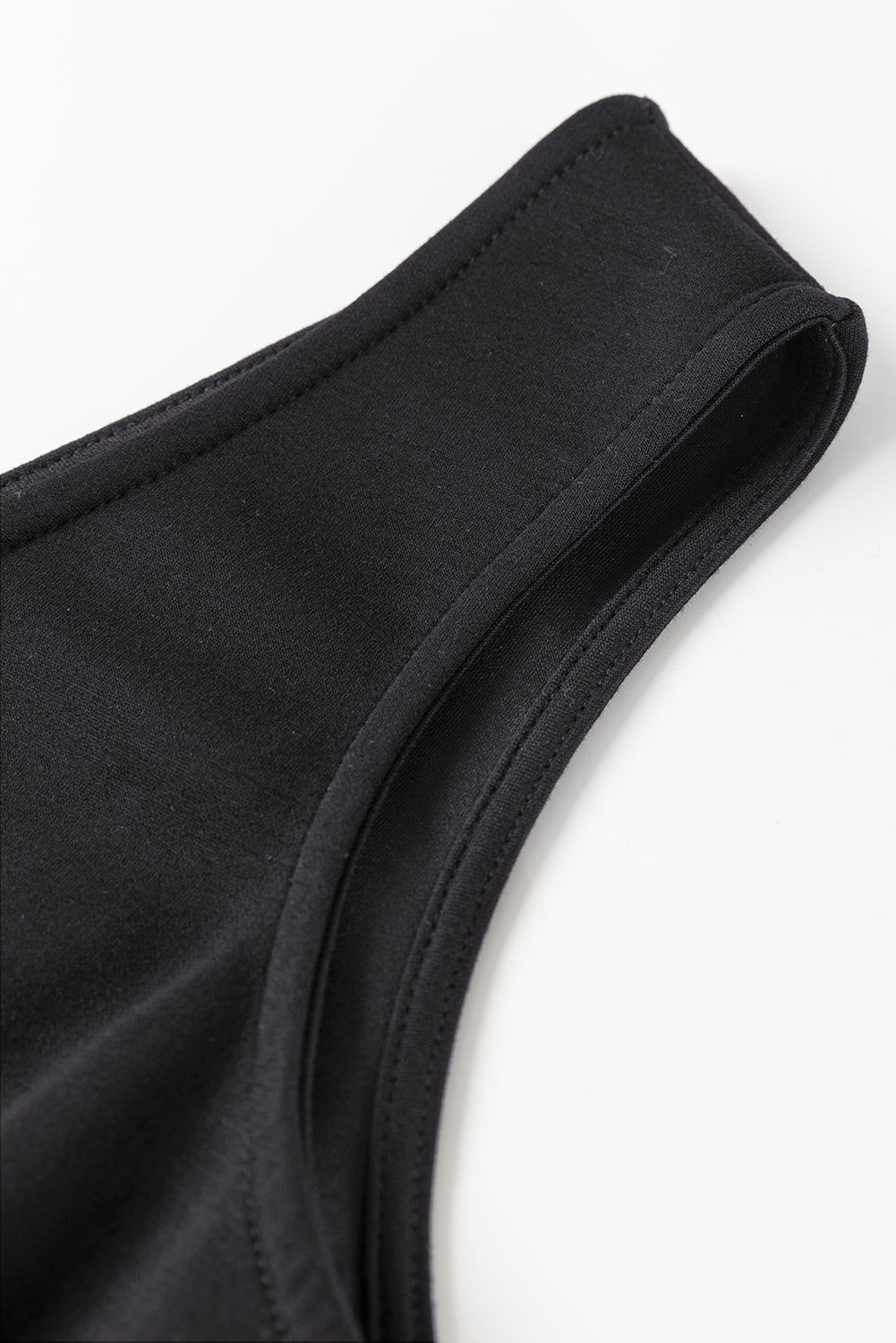 Black Wrap V Neck Sleeveless High Waist Jumpsuit