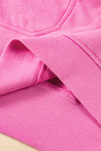 Load image into Gallery viewer, Bonbon Quarter Zip Pocketed Cap Sleeve Sweatshirt Dress
