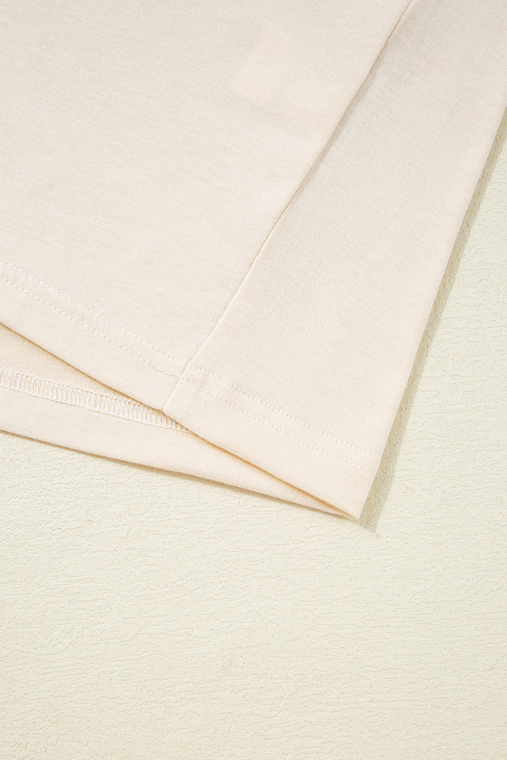 Parchment Lace Patchwork Short Sleeve Round Neck Plus Size Summer Top