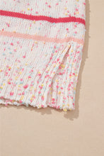 Load image into Gallery viewer, Pink Striped Confetti Knit Sweater
