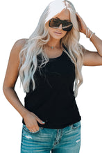 Load image into Gallery viewer, Gray Scoop Neck Basic Solid Tank Top
