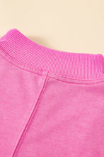 Load image into Gallery viewer, Bonbon Quarter Zip Pocketed Cap Sleeve Sweatshirt Dress
