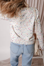 Load image into Gallery viewer, White Multicolor Confetti Sweater Cardigan
