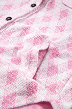 Load image into Gallery viewer, Delicacy Geometric Print Textured Flap Detail Shacket with Pocket
