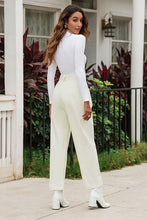 Load image into Gallery viewer, Gray Corduroy High Waist Straight Leg Pants
