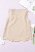 Load image into Gallery viewer, Apricot V Neck Knotted Shoulder Vest
